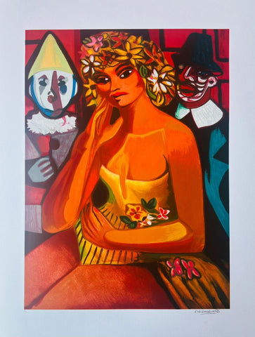 Mulher com Palhaços